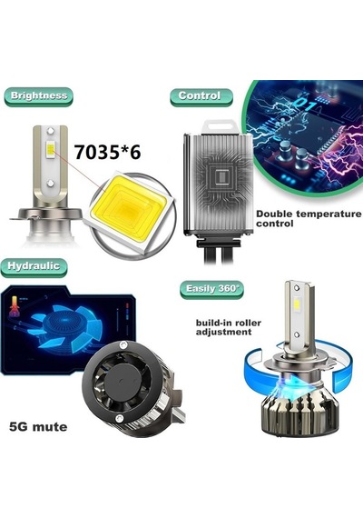 Hb3 9005 Delco U.s.a Special Led Xenon Far Pro Smart Vision Çizgisel Odaklanma 7035
