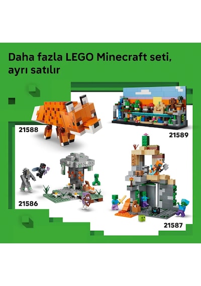 LEGO® Minecraft® Wither Savaşı 21590 - 8 Yaş Üzeri Çocuklar için Eşya Yapma Masası İçeren Yaratıcı Oyuncak Yapım Seti (494 Parça)