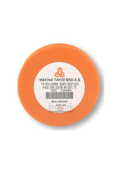 Mte M12 X 1.75 Pafta Normal Vidalı Hss Dın 223/b