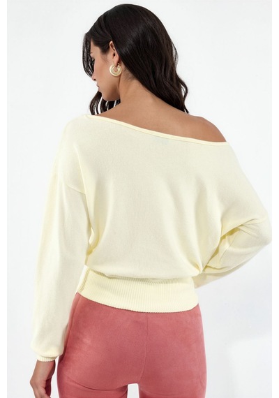 Hiccup Busem Kadın Kısa Bisiklet Yaka Sweatshirt Krem