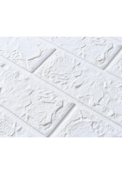 Kendinden Yapışkanlı Beyaz Duvar Kağıdı Paneli 70x38 Cm Diğer