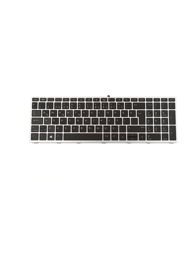 Hp Probook 650 G4 650 G5 Notebook Klavye Işıklı Gümüş