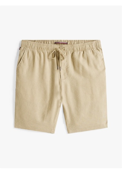 Tommy Hilfiger Harlem Po Lınen Short Erkek Yeşil Şort - Mw0mw37804