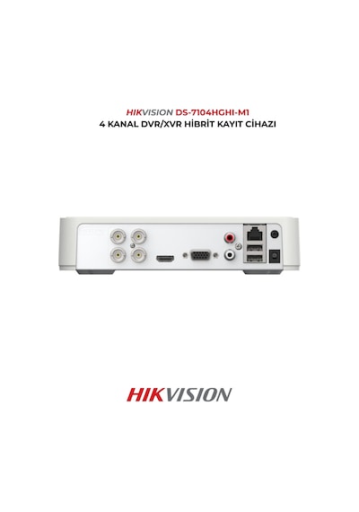 4 Kanal Dvr Ds-7104hghı-m1 H.265+ Güvenlik Kayıt Cihazı