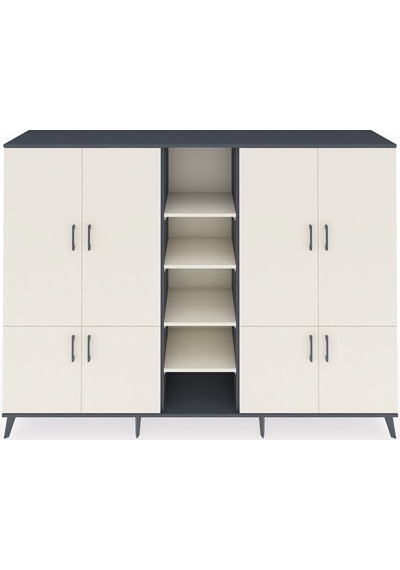 Hyperion Dolap 14 Raflı 8 Kapaklı 220x44x163 Antrasit-aytaşı Antrasit-aytaşı Hyperion Dolap 14 Raflı 8 Kapaklı 220x44x163 Antrasit-aytaşı Antrasit-aytaşı