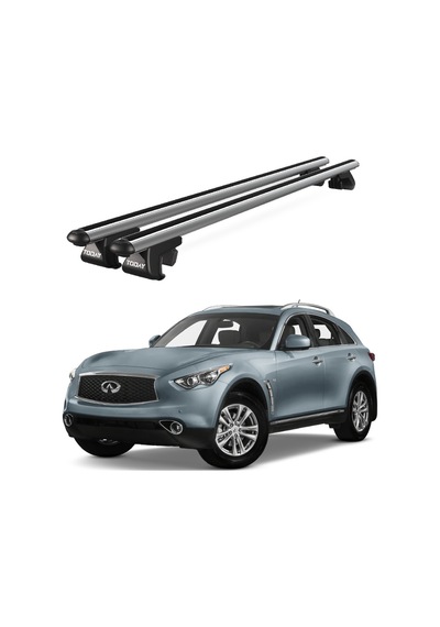 Venüs Infiniti Qx70 2013 Ve Sonrası Uyumlu Gri Ara Atkı Port Bagaj Tavan Barı