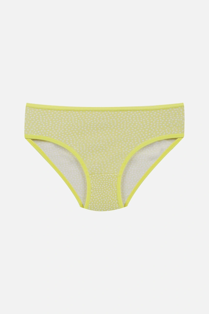 Koza İç Giyim Kız Çocuk 3'lü Penguen Desenli Slip 1050 Sarı