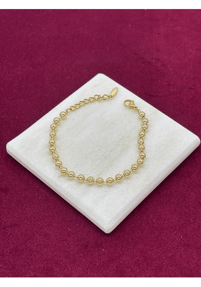 14 K Renginde Dorika Taşlı Gold Bileklik Gold