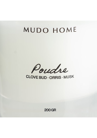 Mudo Home Dreamy Whıte Poudre Mum 200gr Beyaz