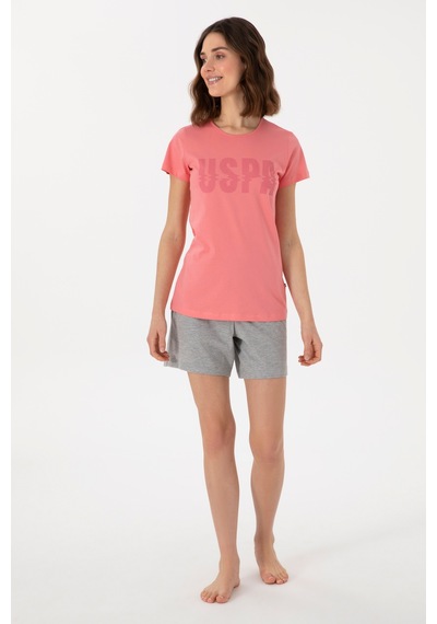 U.s. Polo Assn. Kadın Pembe Pijama Takım 50312917-vr041 Pembe