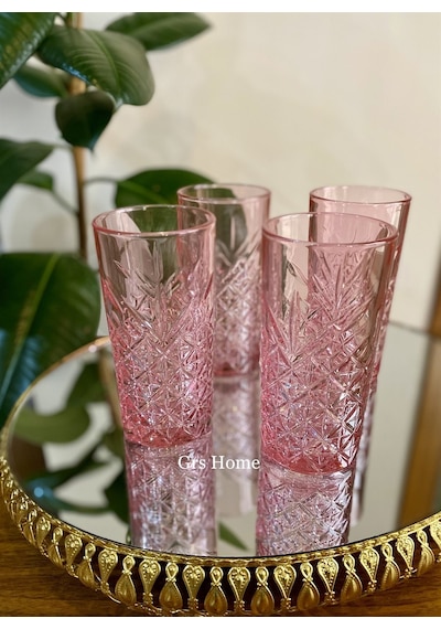 Paşabahçe 52800P 1110616 4 Lü Timeless Org.Boya Pembe Meşr Bard