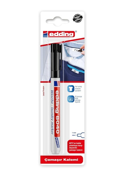 Turkey Ed8040b101 Edding 8040 Çamaşır Kalemi Siyah