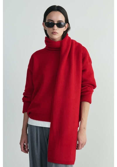 Suud Collection Kırmızı Bella Oversize Kazak