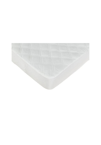 Kapitoneli Sıvı Geçirmez Fitted 90x190 Cm Tek Kişilik Alez Beyaz
