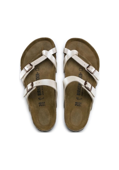 Birkenstock Mayari Bf Inci Beyaz Parmak Arası Kadın Terlik 071661 (504242665)