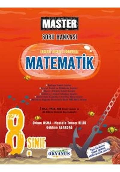 OKYANUS YAYINLARI 8. SINIF MATEMATİK SORU BANKASI MASTER SERİSİ 1