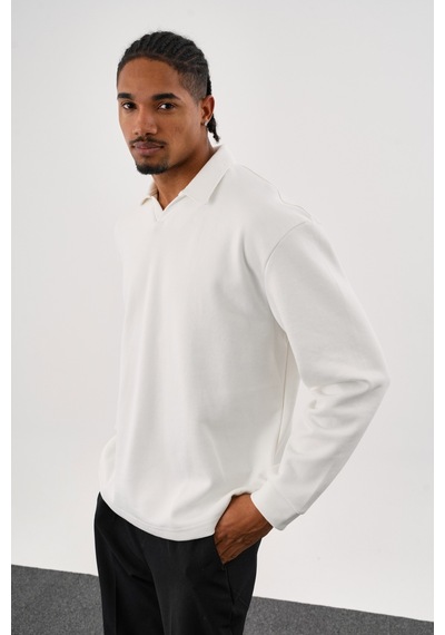 Redline Ease Oversize Sweatshirt Beyaz