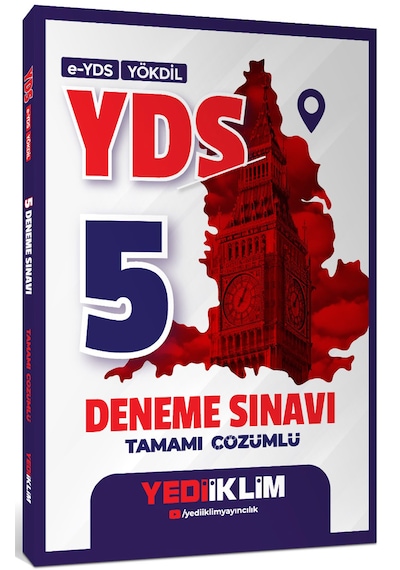 Yediiklim 2025 E Yds Yökdil Yds Tamamı Çözümlü 5 Deneme Sınavı