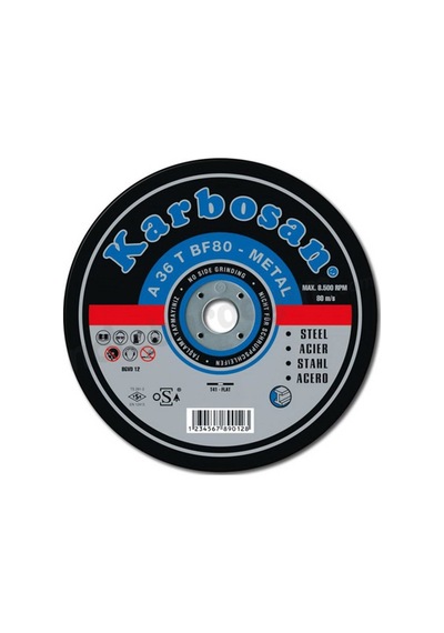Karbosan 10050 Metal Kesme Taşı 230 X 3.0 X 22.23 MM Düz