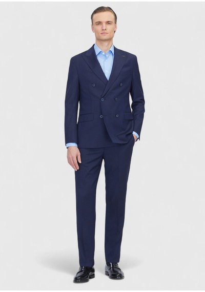 Ramsey Lacivert Zeroweight Slim Fit Yün Karışımlı Takım Elbise