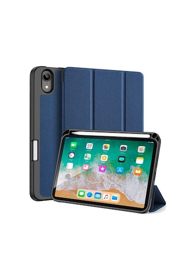 Dux Ducis Apple Uyumlu iPad Mini 6 (2021) Kılıf Kalem Bölmeli Standlı Domo Se