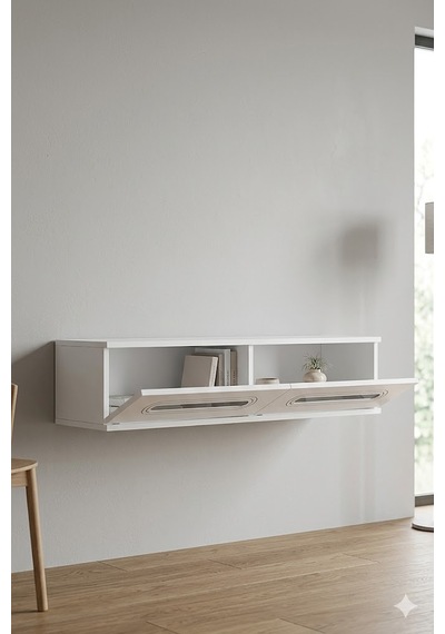 Da1220bs Rany Dresuar , Antre Hol Rafı Beyaz-silver 120cm