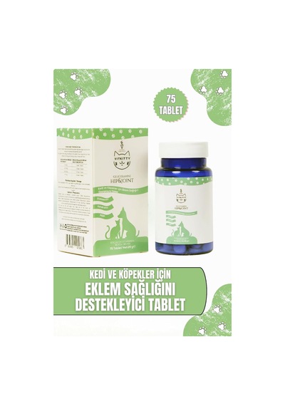 Tr Kedi Ve Köpek İçin Eklem Sağlığı Tamamlayıcı, Artrit Ve İltihap Önleyici, 75 Tablet