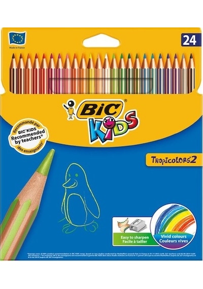 Bic Kıds Tropicolors2 Kuru Boya Kalemi 24'lü