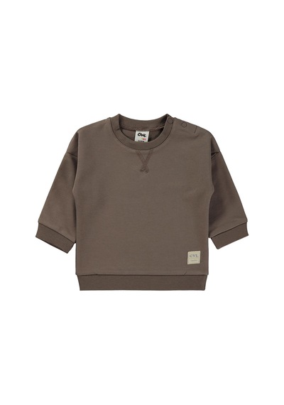 Civil Baby Civil Basic Timeless 6-18 Ay Sweatshirt - Kahverengi Acı Kahverengi