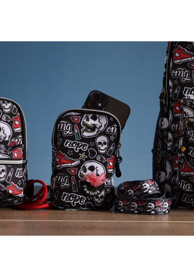 Pawlook Skull Cep Telefonu Çantası - Köpek Kaka Poşeti Çantası Çok Renkli
