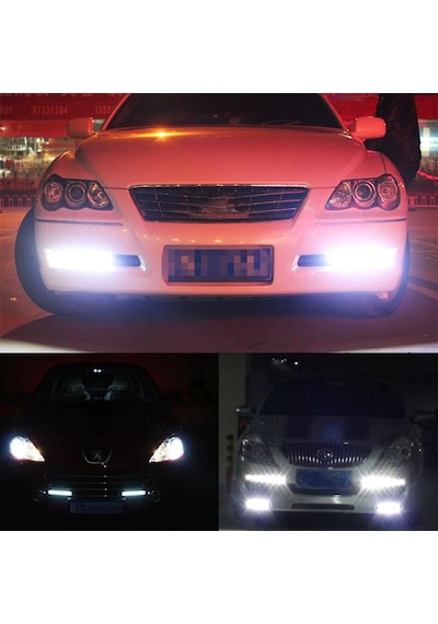 6 Ledli Gündüz Farı Gündüz Ledi Drl Led Lamba 18W Su Geçirmez