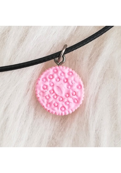 Pembe Oreo Kolye Çok Renkli