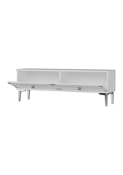 Tsa1297bs Alfa Tv Sehpası Beyaz-silver 120cm