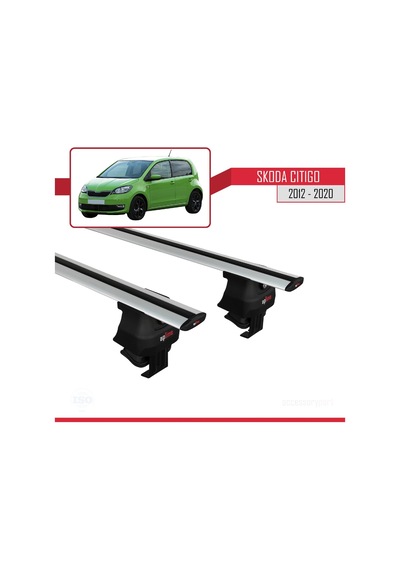 Skoda Citigo 2012-2020 Arası İle Uyumlu Ace-4 Ara Atkı Tavan Barı Gri
