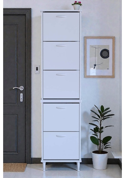Eliusta Store Ayaklı Beyaz Ayakkabılık 52 Cm Kapı Önü/giyim Odası/antre Uyumlu Ayakkabılık 52x205x26 Cm Beyaz Eliusta Store Ayaklı Beyaz Ayakkabılık 52 Cm Kapı Önü/giyim Odası/antre Uyumlu Ayakkabılık 52x205x26 Cm Beyaz