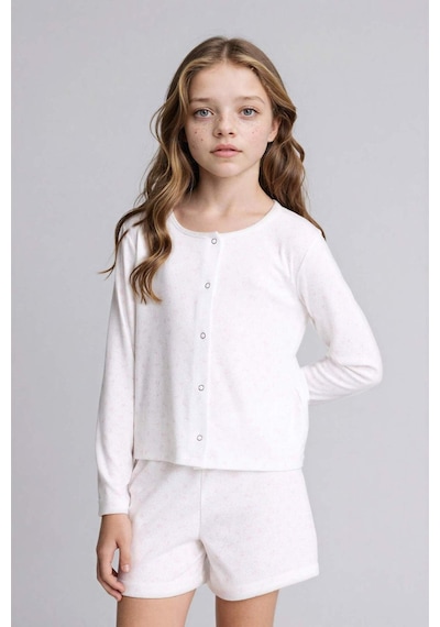 Defacto 3lü Pijama Takımı Kız Çocuk H4497a826smer2 Ekru-er2