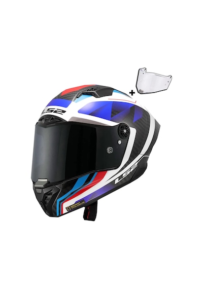 Ls2 Thunder Karbon Gp Aero Raute Mavi-kırmızı Kask Mavı-kırmızı