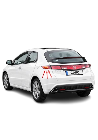 Honda Civic Hb 2006-2011 Arası Depo Sağ Ve Sol Dış Stop Lambası Sarı 33551-smg-e03 / 33501-smg-e03