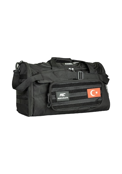 Musclecloth Tactical Duffel Bag Silindir Çanta Siyah