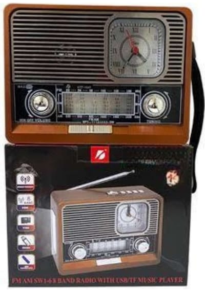 Nostaljik Radyo Taşınabilir Bluetooth Bağlantılı Hoparlör Radyo