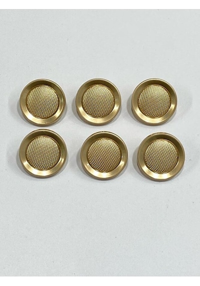 Metal Düğme/hırka Yelek Boyu/ 6 Lı Set/1,8 Cm/jx001/mat Gold