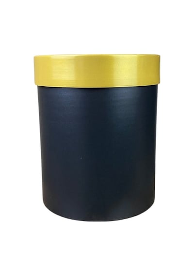 Cihan Çiçekçilik Gold Kemerli 30x25 Siyah Saksı Çok Renkli