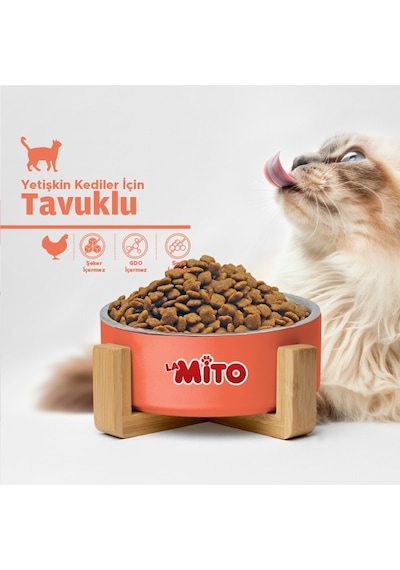 Lamito Tavuklu Yetişkin Kedi Maması 1 Kg - 5'li Paket