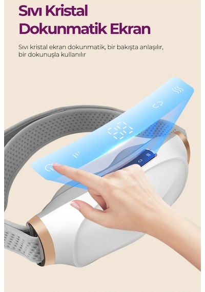 Masaj Kemeri Şarjlı Isıtmalı Çok Fonksiyonlu, Karın, Bel, Bacaklar Beyaz