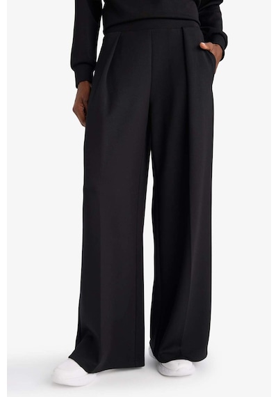 Defacto Wide Leg Geniş Paça Standart Boy Modal Eşofman Alt F8429ax26spbk81 Siyah-bk81
