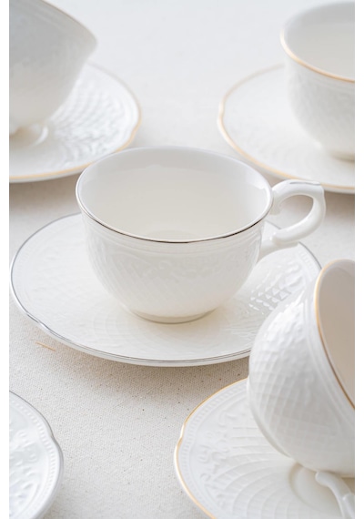 Acar Hamilton 6 Kişilik Silver Çay Fincanı Takımı - 210 Ml
