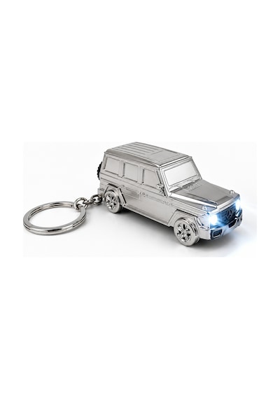 Metal Arazi Aracı Tasarımlı Gazlı Anahtarlıklı Çakmak Alev Ayarlı Dekoratif Model Gri