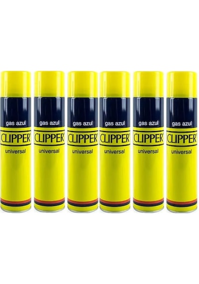 Clipper Gaz Çakmak Gazı 250Ml x 6  Adet
