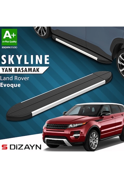 S-dizayn Land Rover Range Rover Evoque Skyline Aluminyum Yan Basamak 173 Cm 2012-2017 A+ Kalite