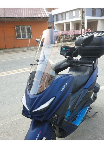 Motocam Arora Max T Ön Cam 2022-2026 Model 65cm Şeffaf Renkli 4mm Orta Boylu
